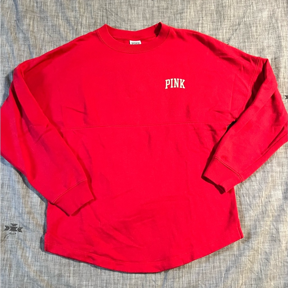 PINK oversized crewneck